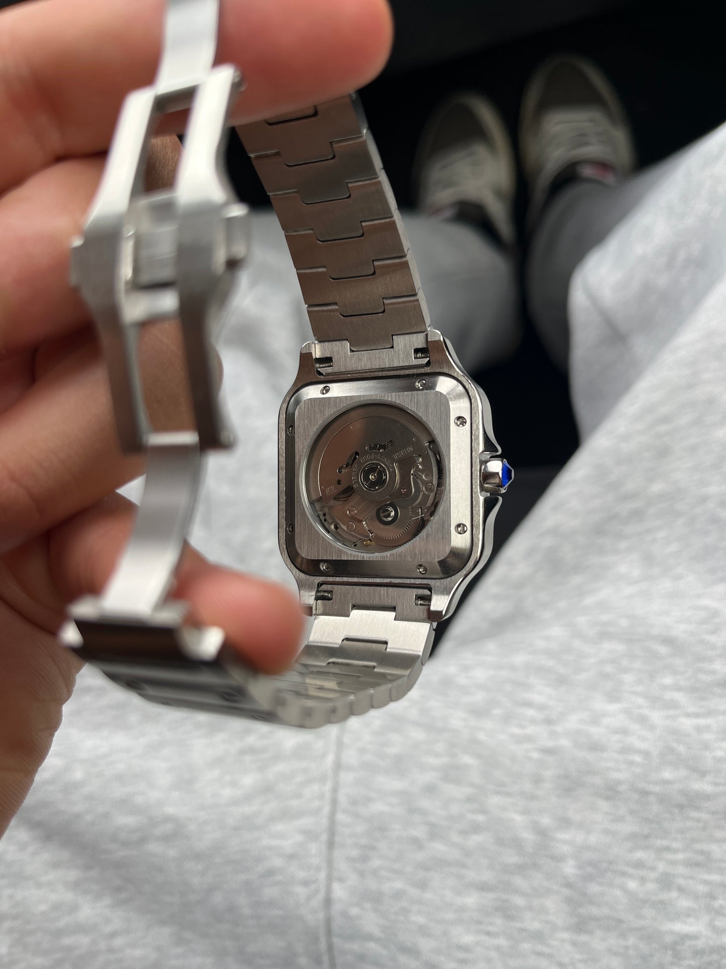Seiko Mod Santos Bleu