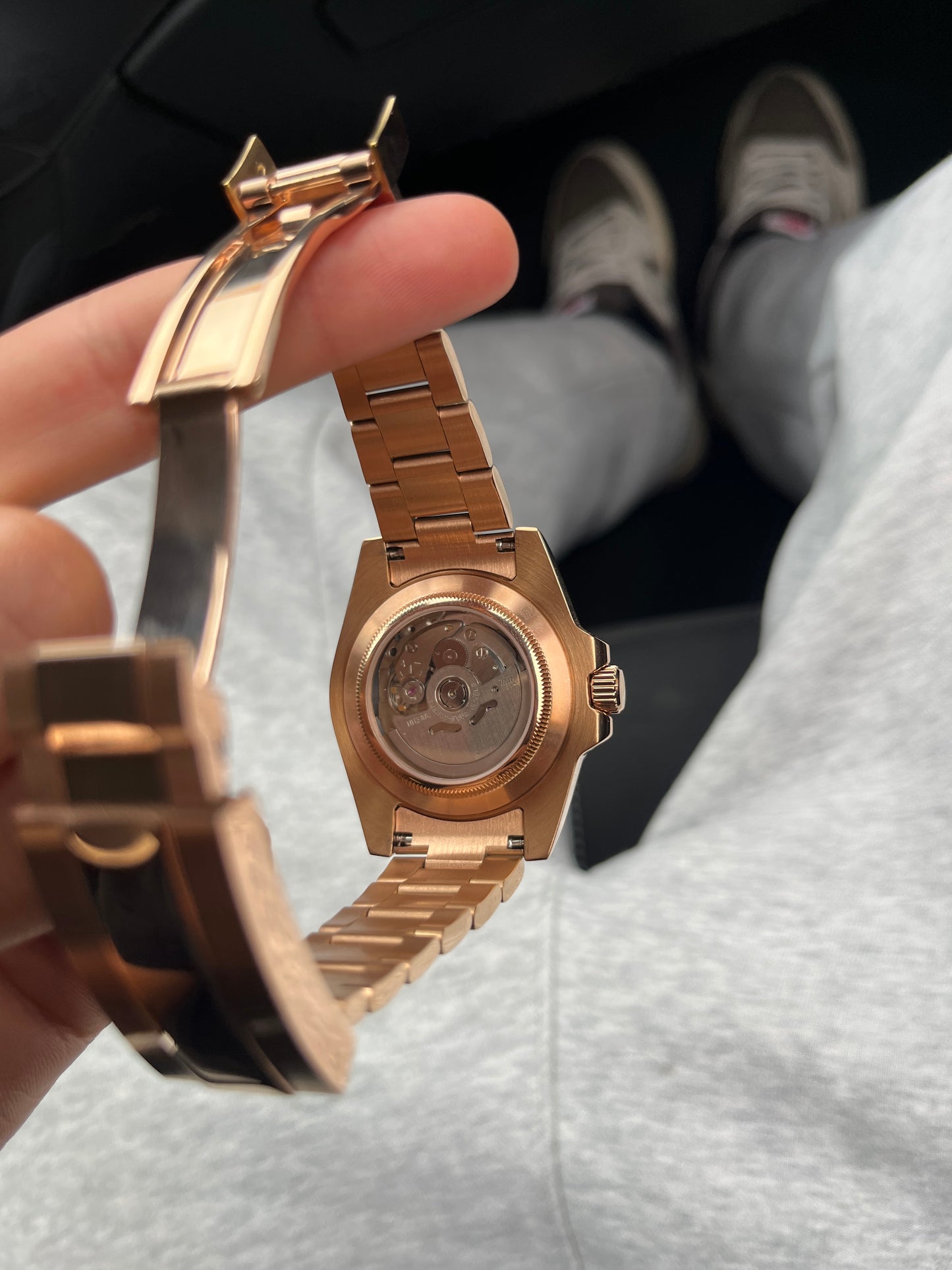 Seiko Mod GMT Master II Or Rose