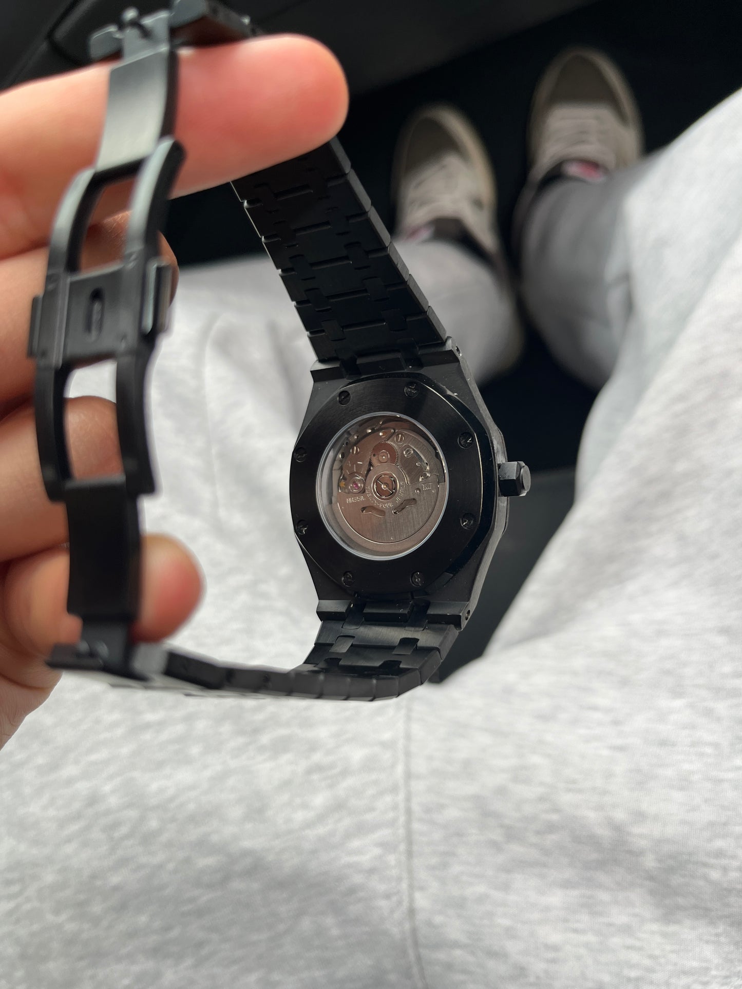Seiko Mod Royal Oak Noir Or Rose
