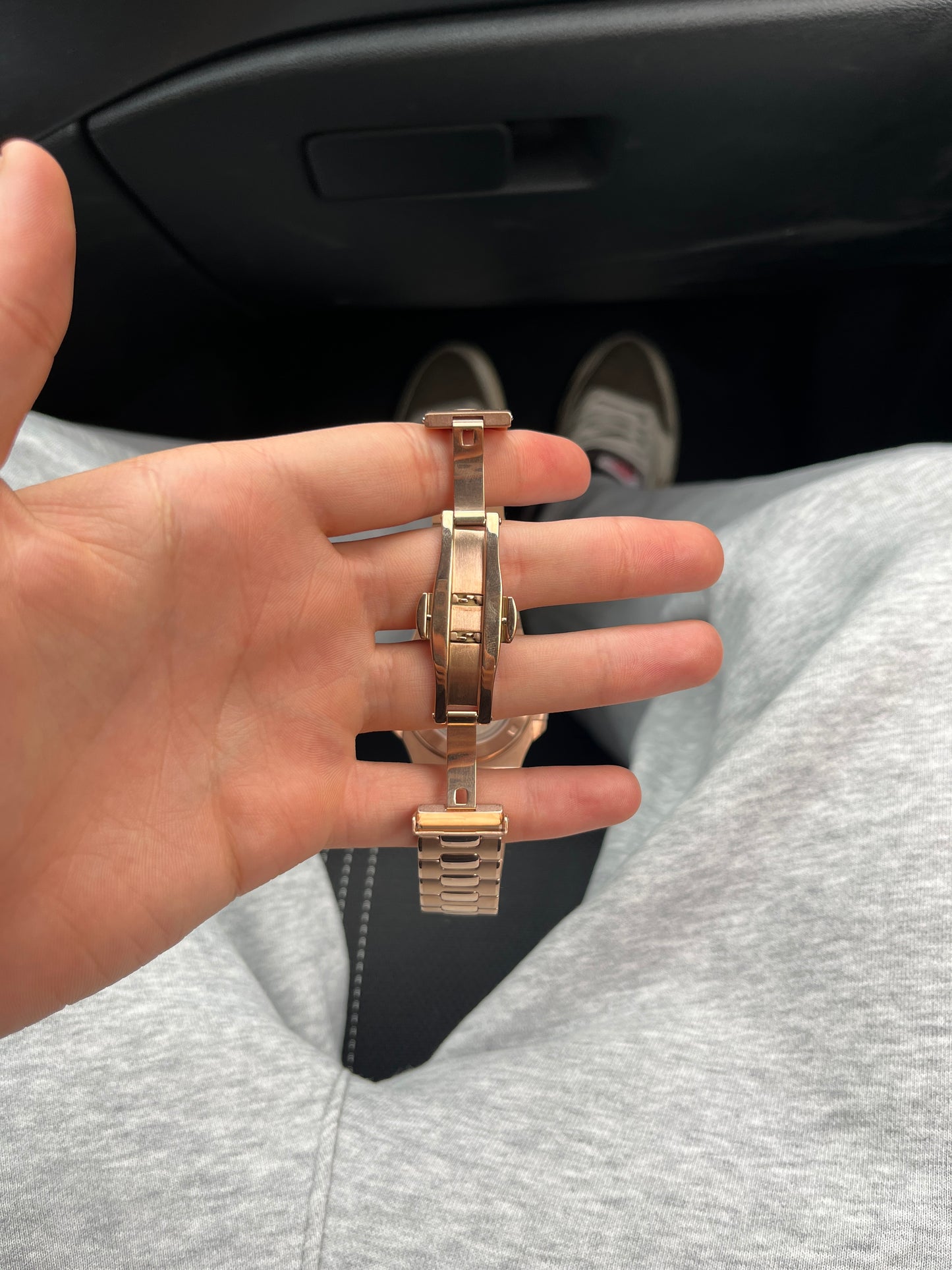 Seiko Mod Nautilus Open Heart Or Rose