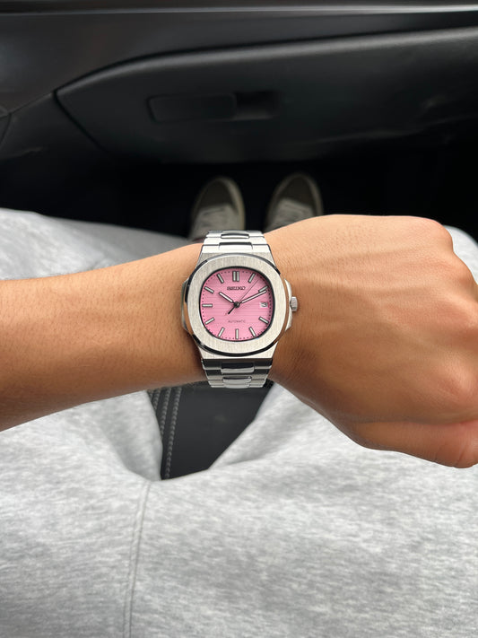 Seiko Mod Nautilus Rose