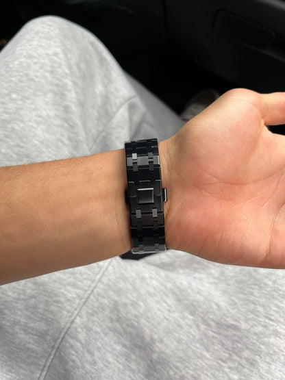 Seiko Mod Royal Oak Noir Or Rose